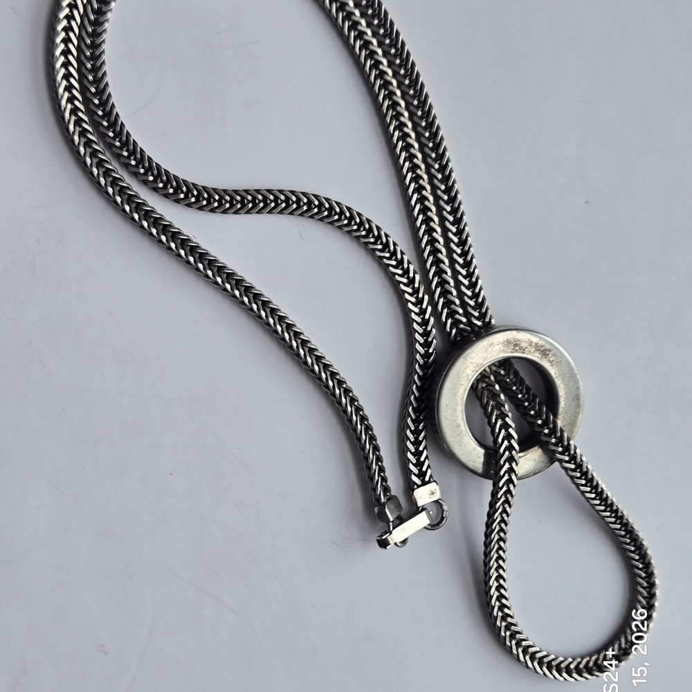 GERMANY KORDES & LICHTENFELS 835 SILVER MODERNIST NECKLACE PENDANT